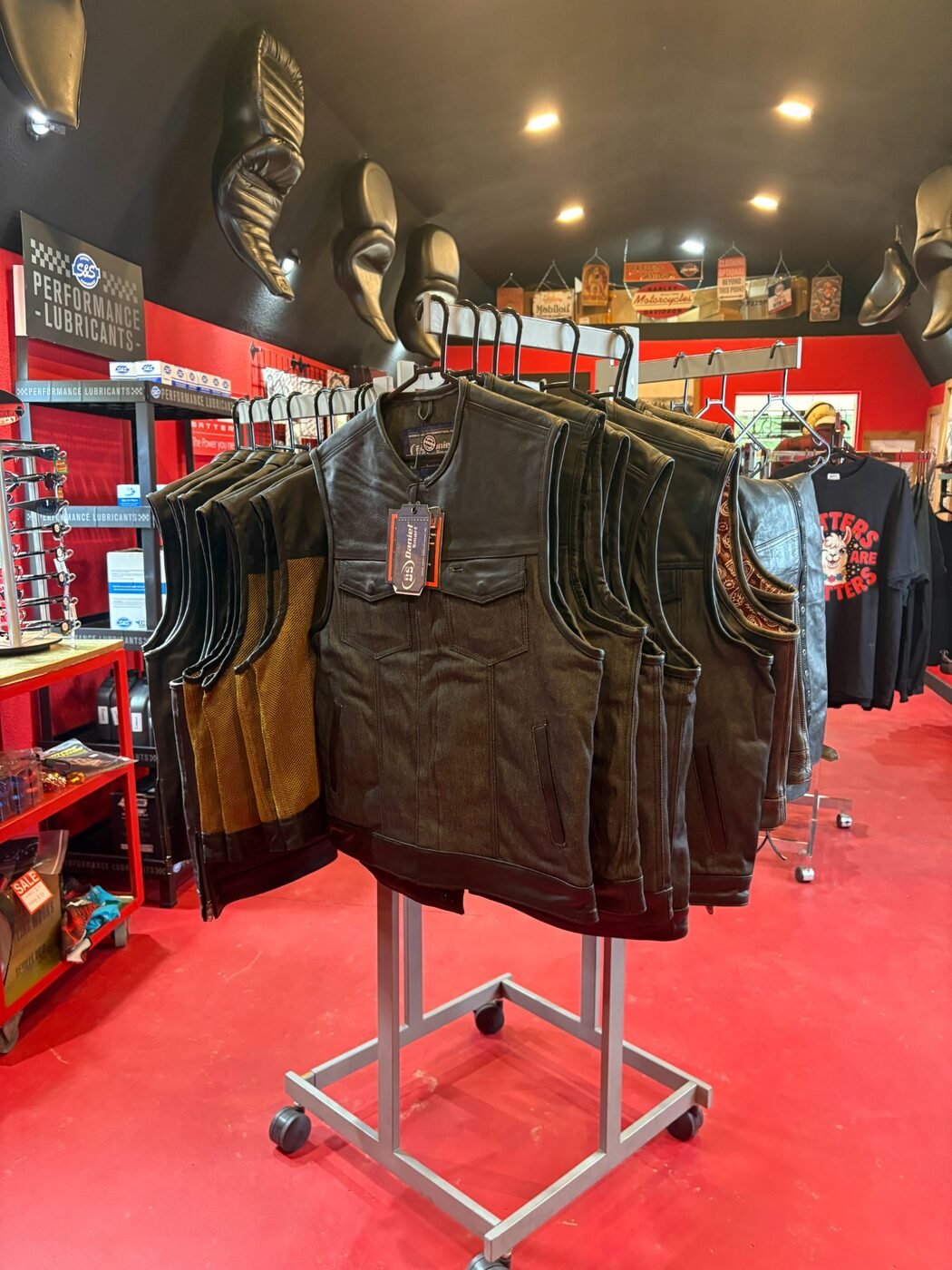 Parts and accessories in the store